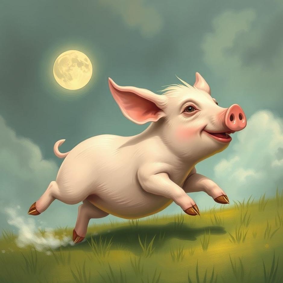 Dream : Running away from the little pig in your dream