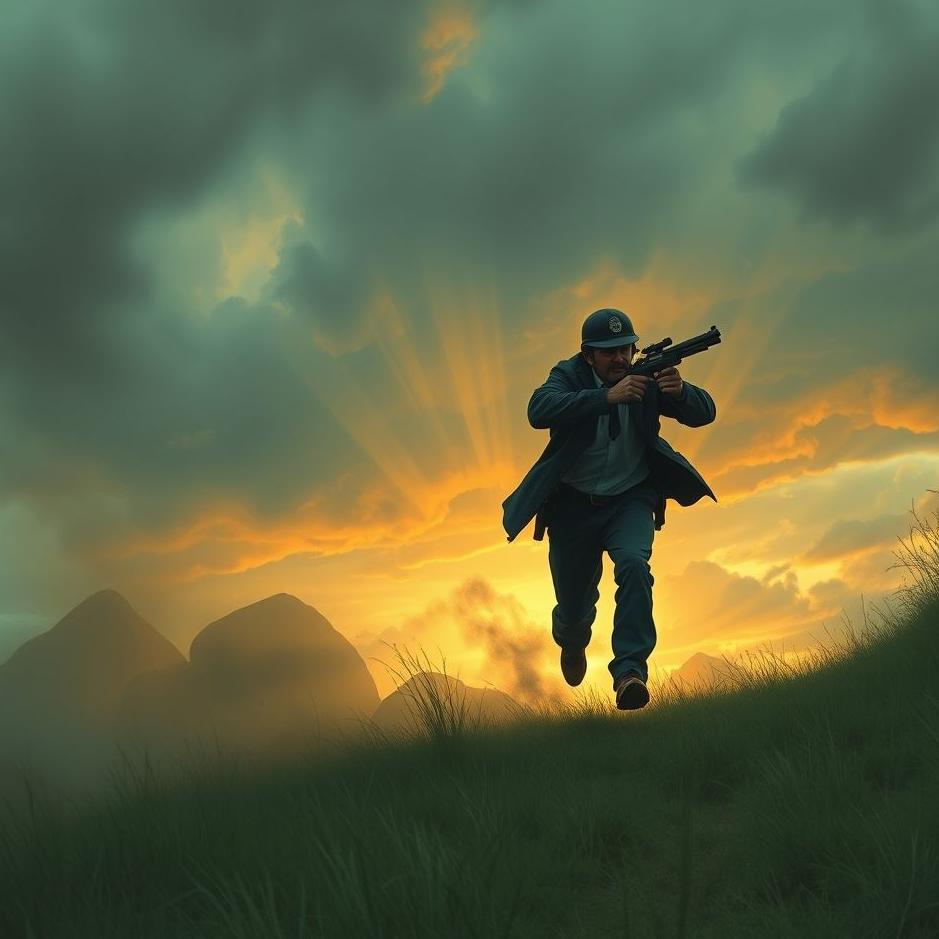 Dream : Running away from the police with a gun in your dream