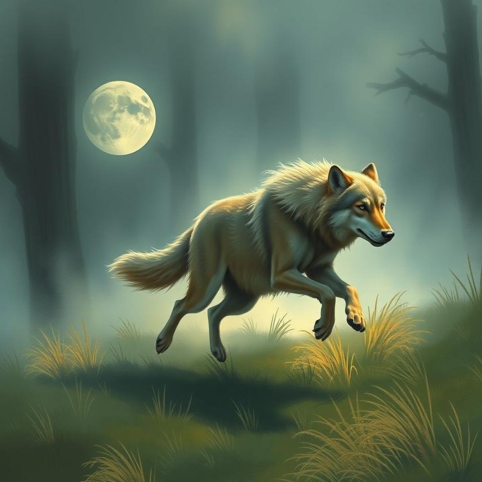 Dream : Running away from wolves in a dream