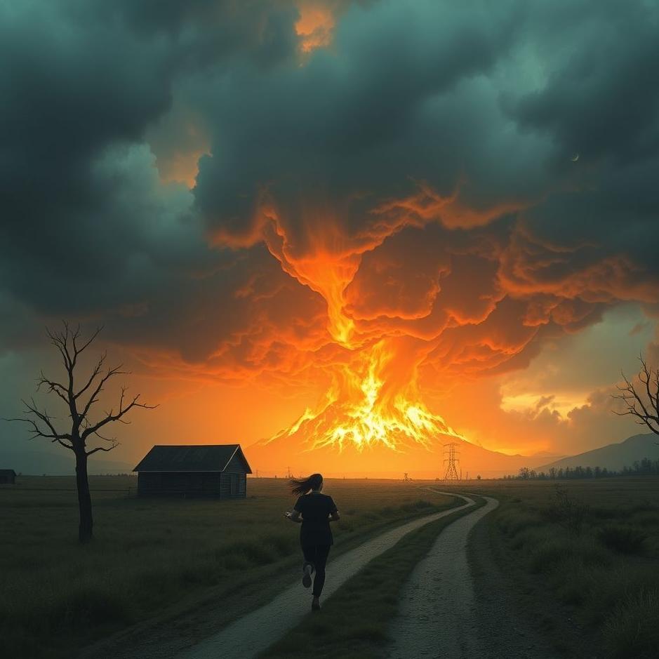 Dream : Running away while the apocalypse is coming in your dream