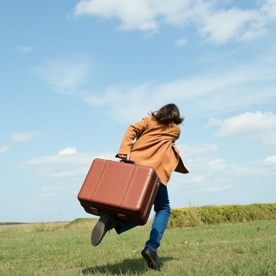Dream : Running away with a suitcase