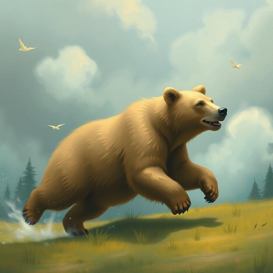 Dream : Running bear in a dream