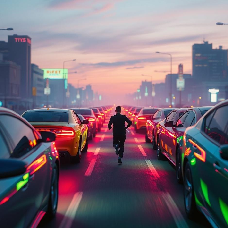 Dream Dictionary : Running between cars in the dream