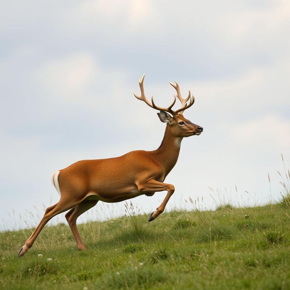 Dream : Running deer in a dream