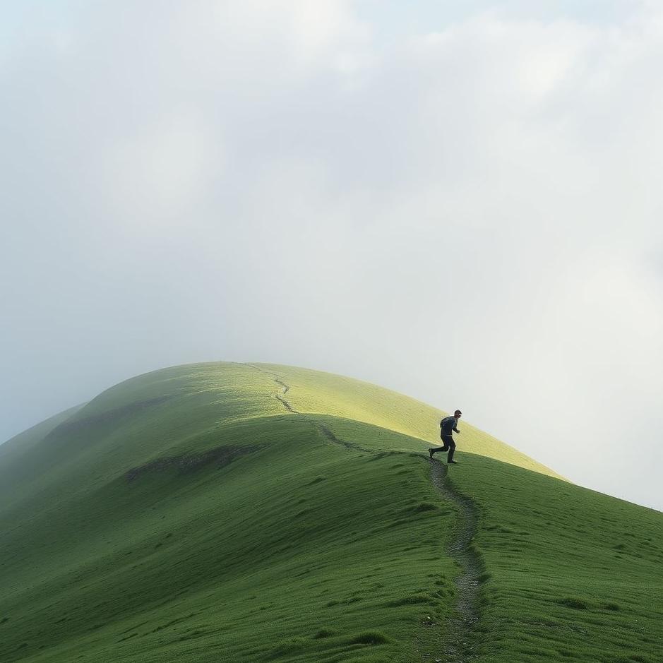 Dream : Running down a slope in a dream