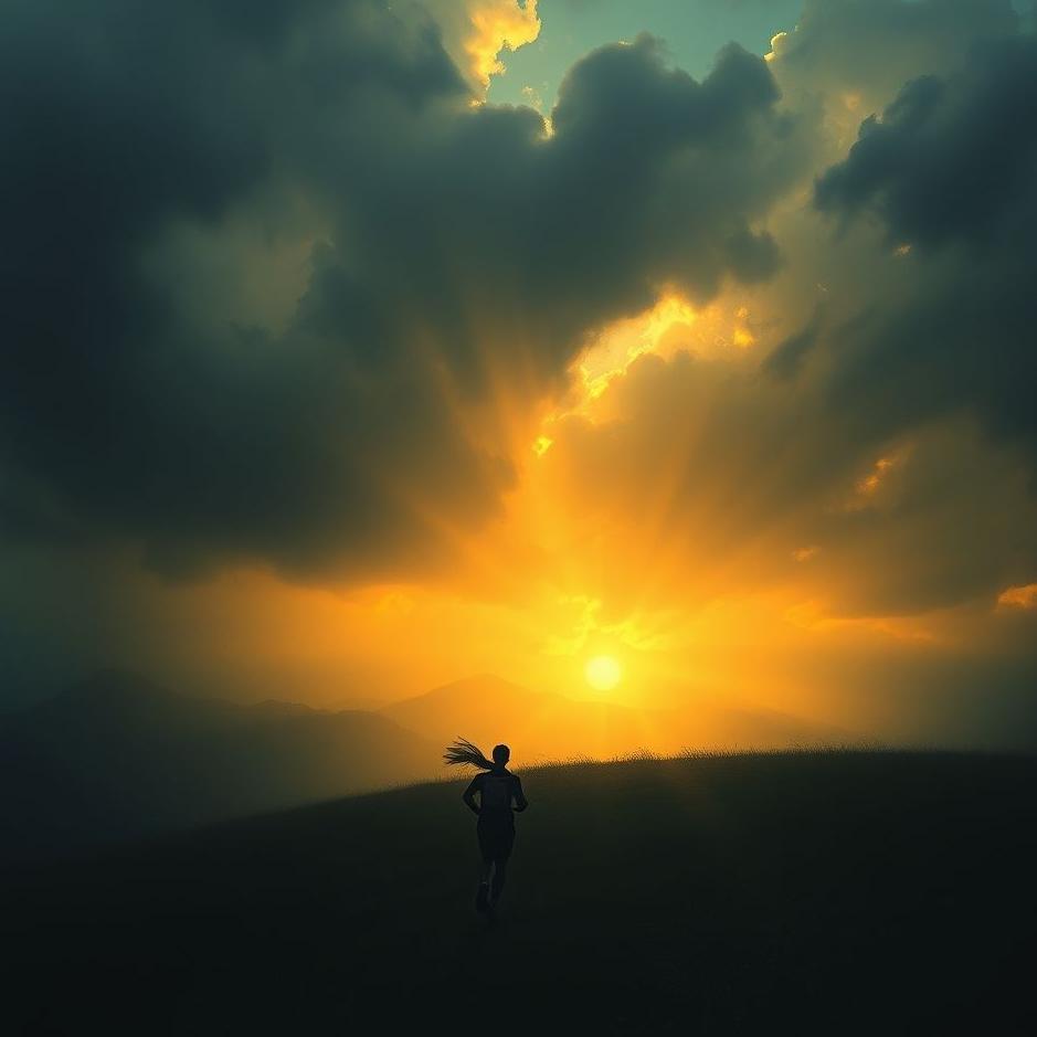 Dream : Running from darkness to light in a dream