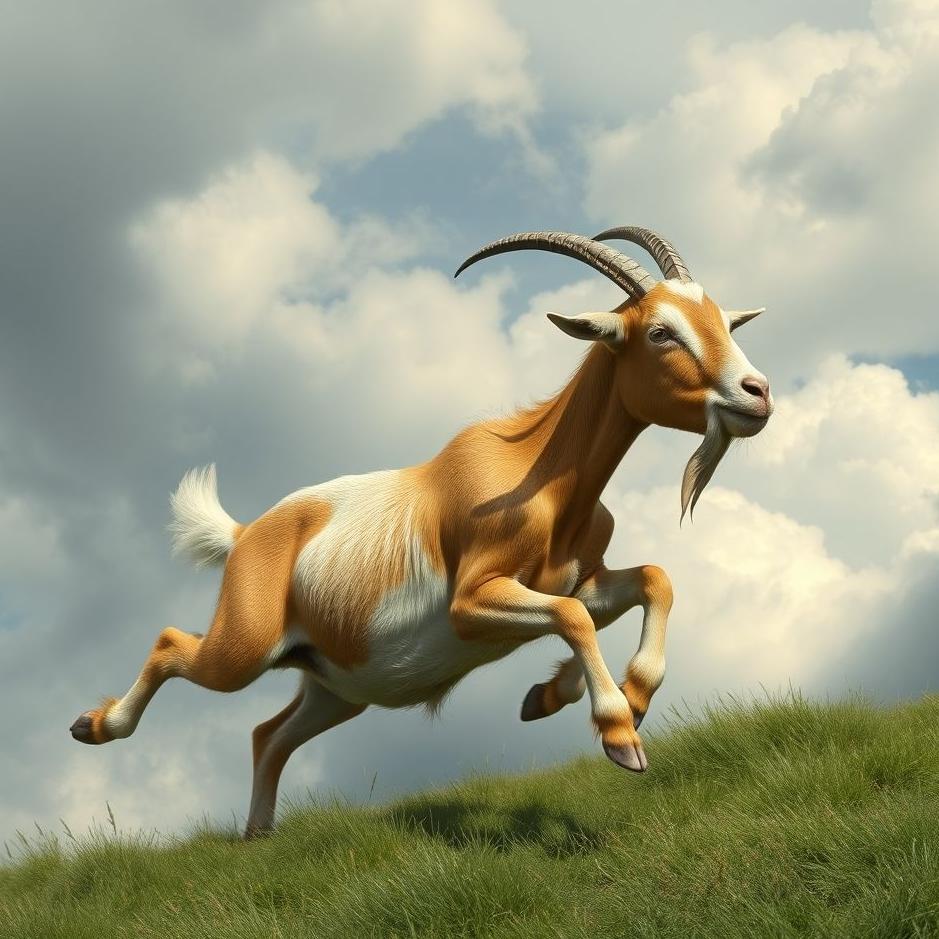 Dream : Running goat in a dream