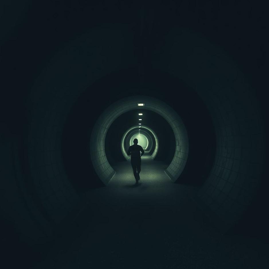 Dream : Running in a dark tunnel in a dream