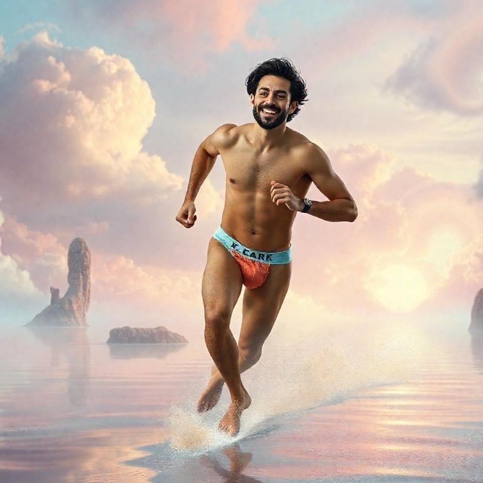 Dream : Running in underwear in a dream
