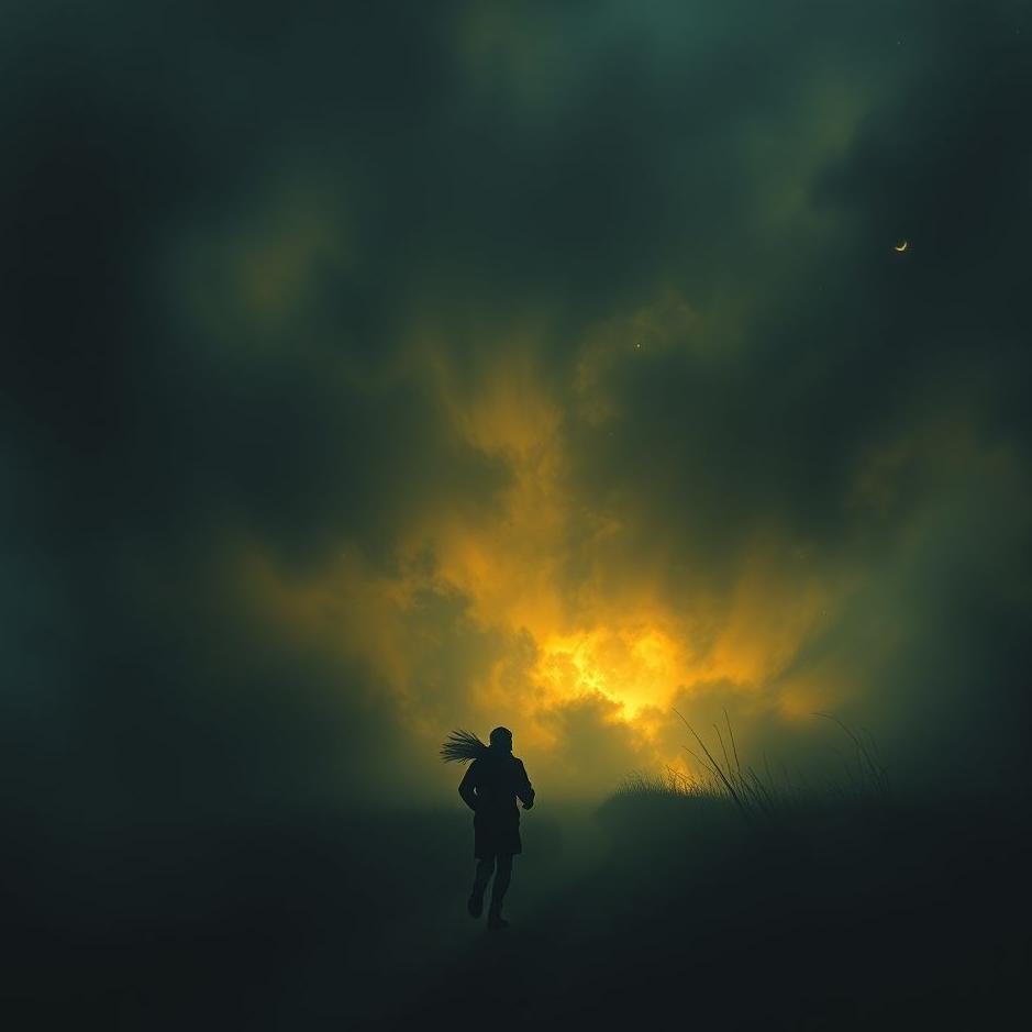 Dream : Running into the darkness in a dream