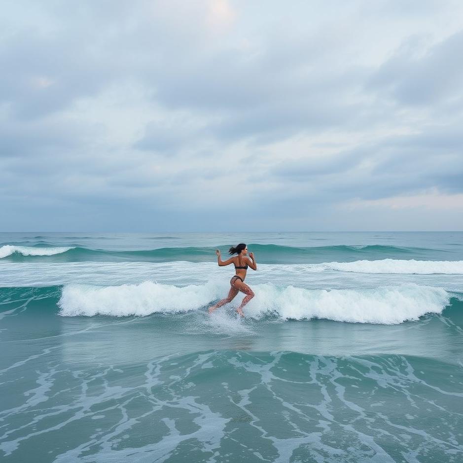 Dream : Running into the sea in a dream