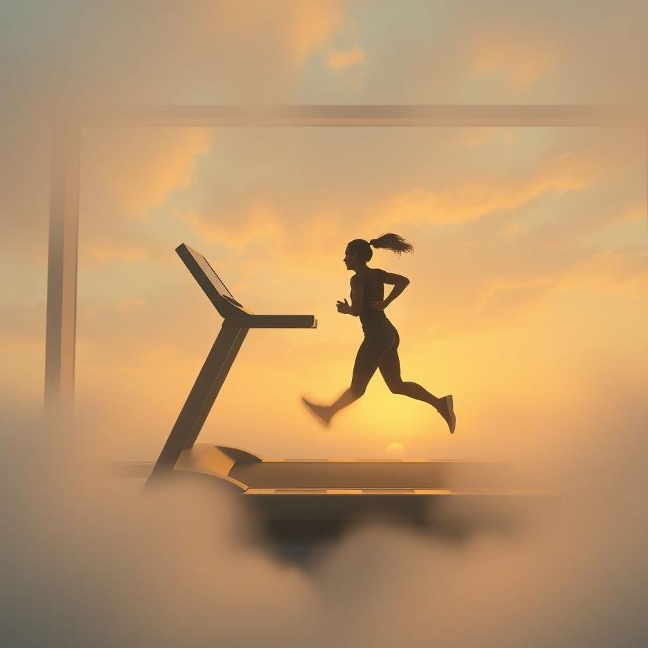 Dream : Running on a treadmill in a dream