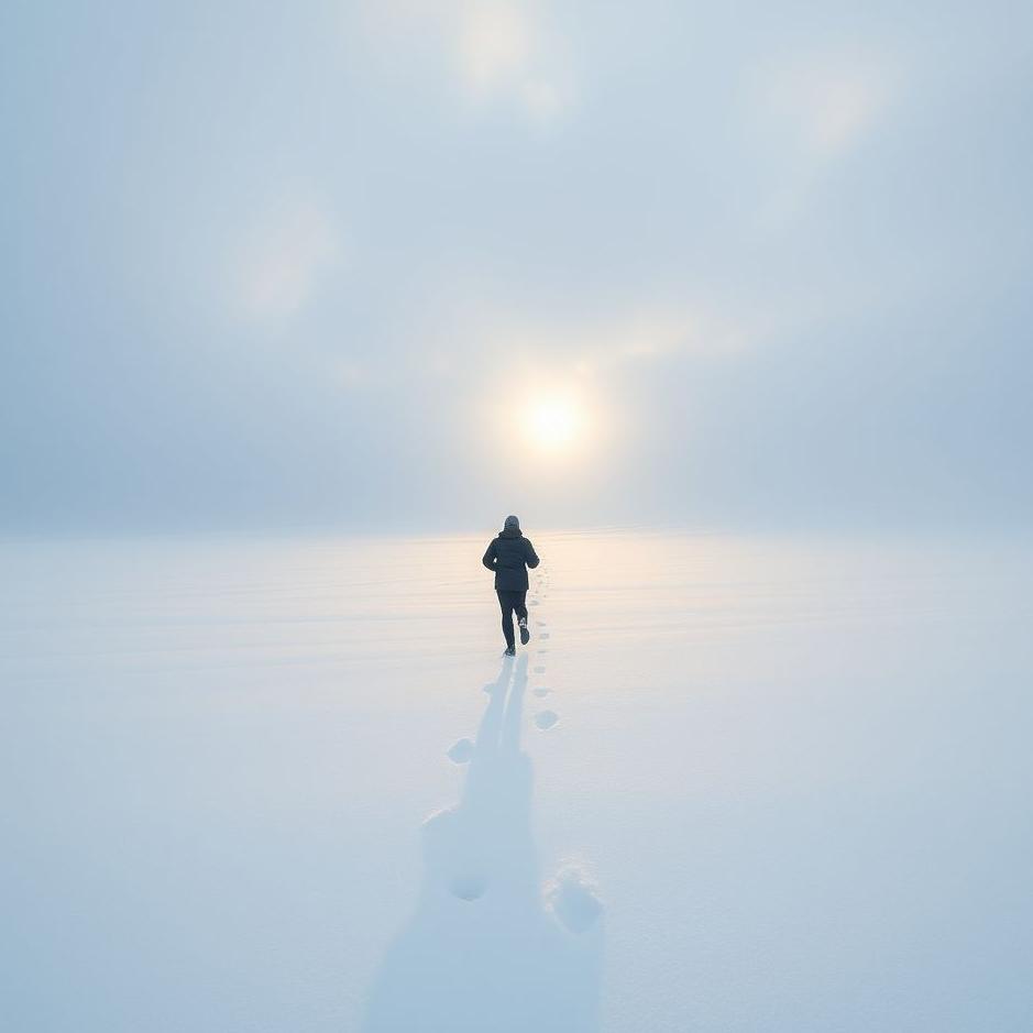 Dream : Running on snow in a dream