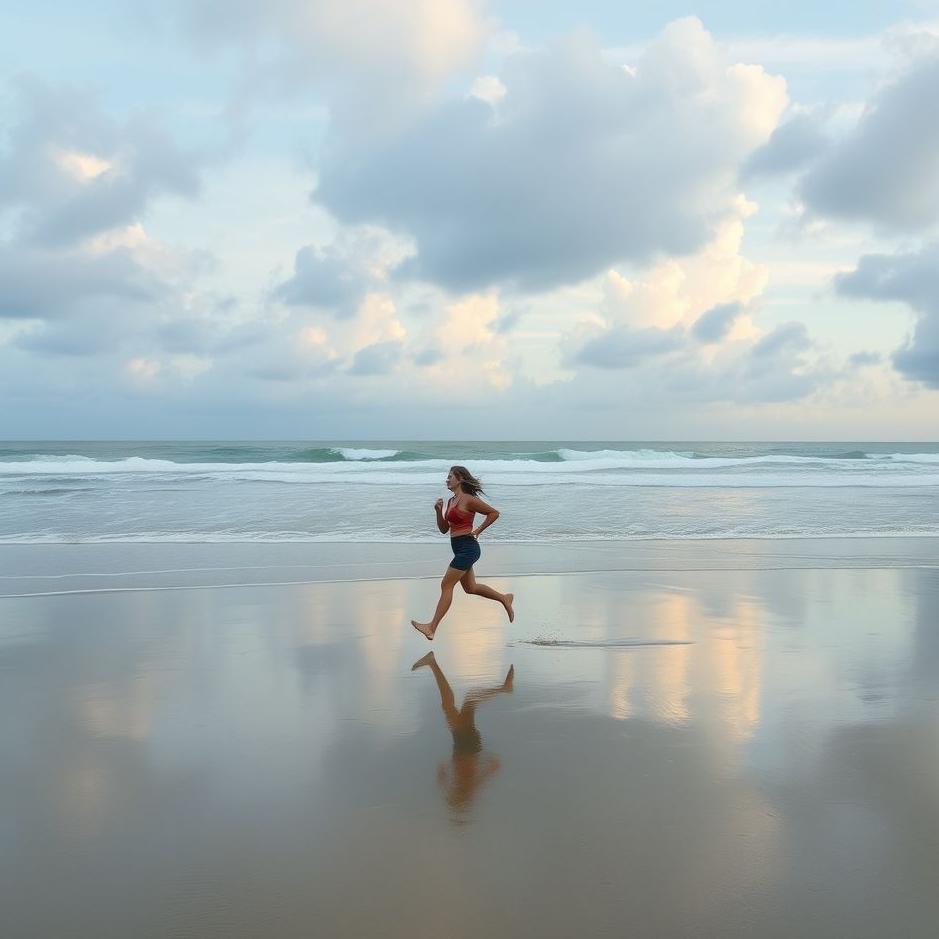 Dream : Running on the beach in a dream