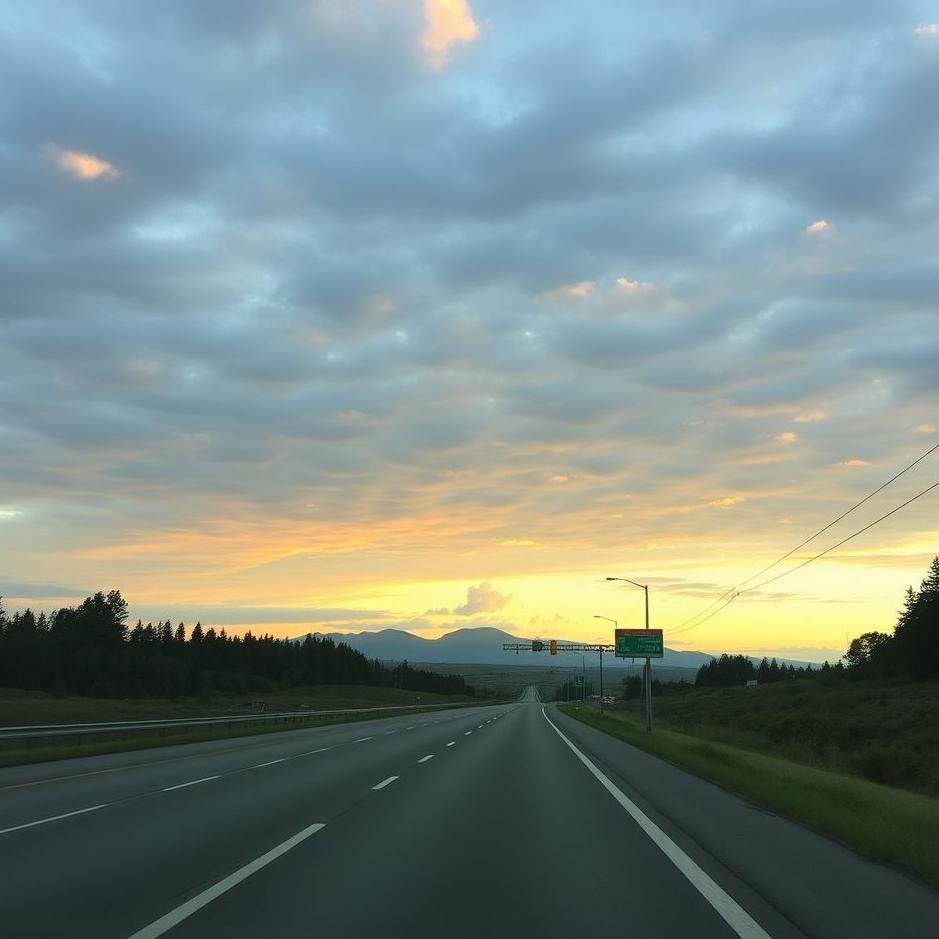 Dream : Running on the highway in a dream