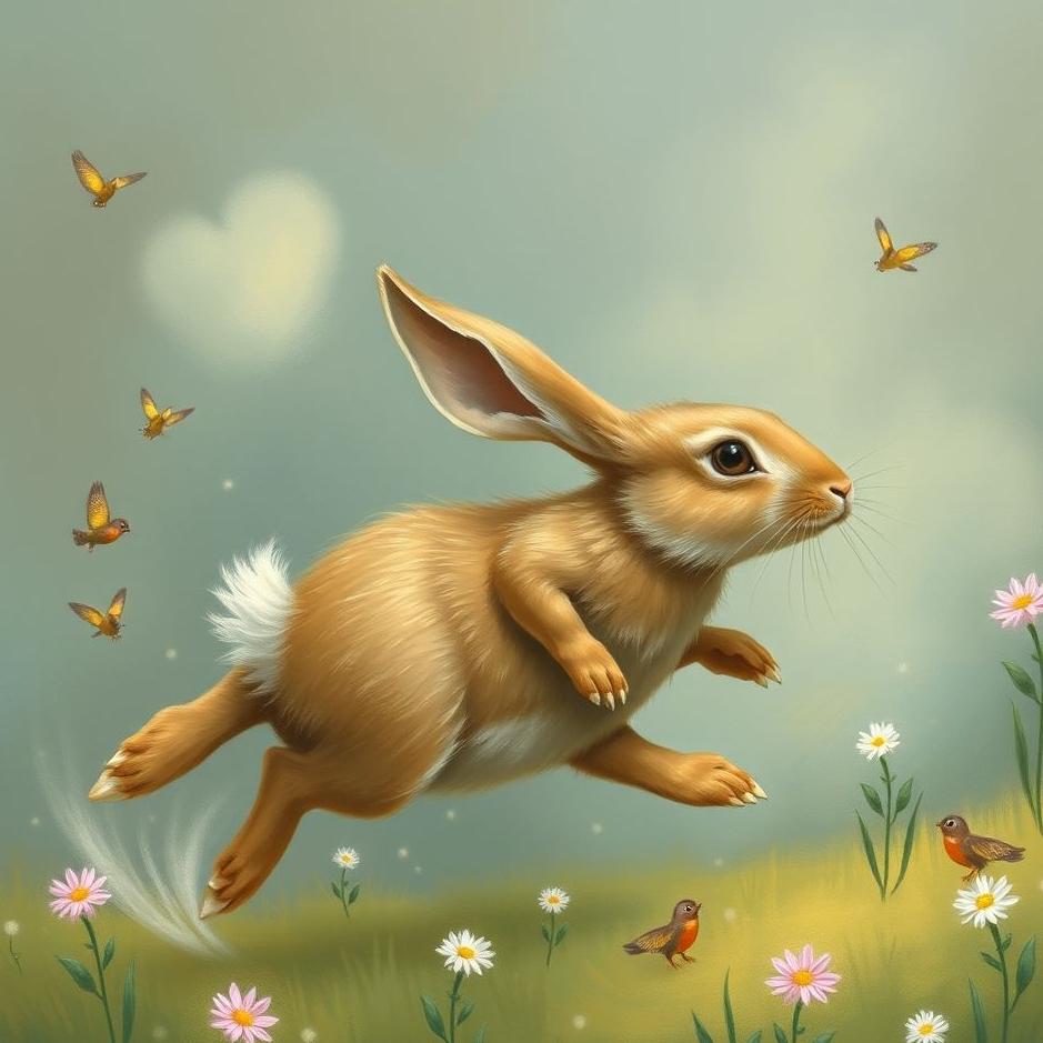 Dream : Running rabbit in a dream