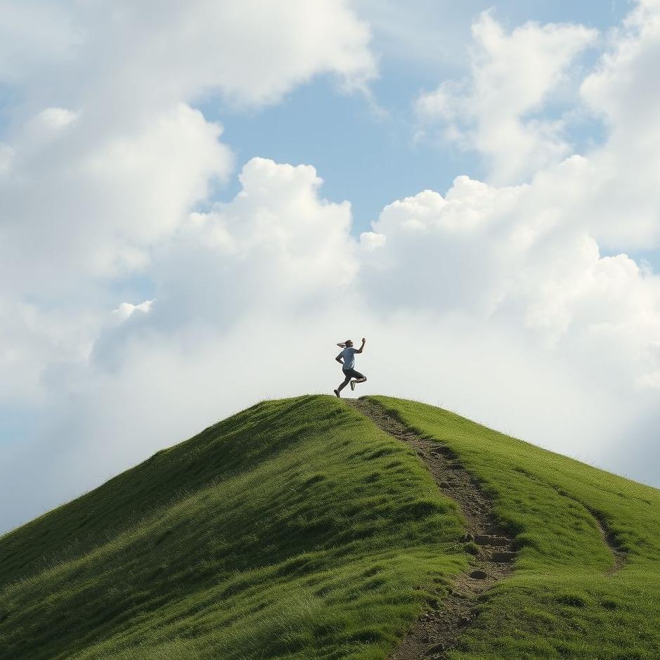 Dream : Running up the hill in a dream