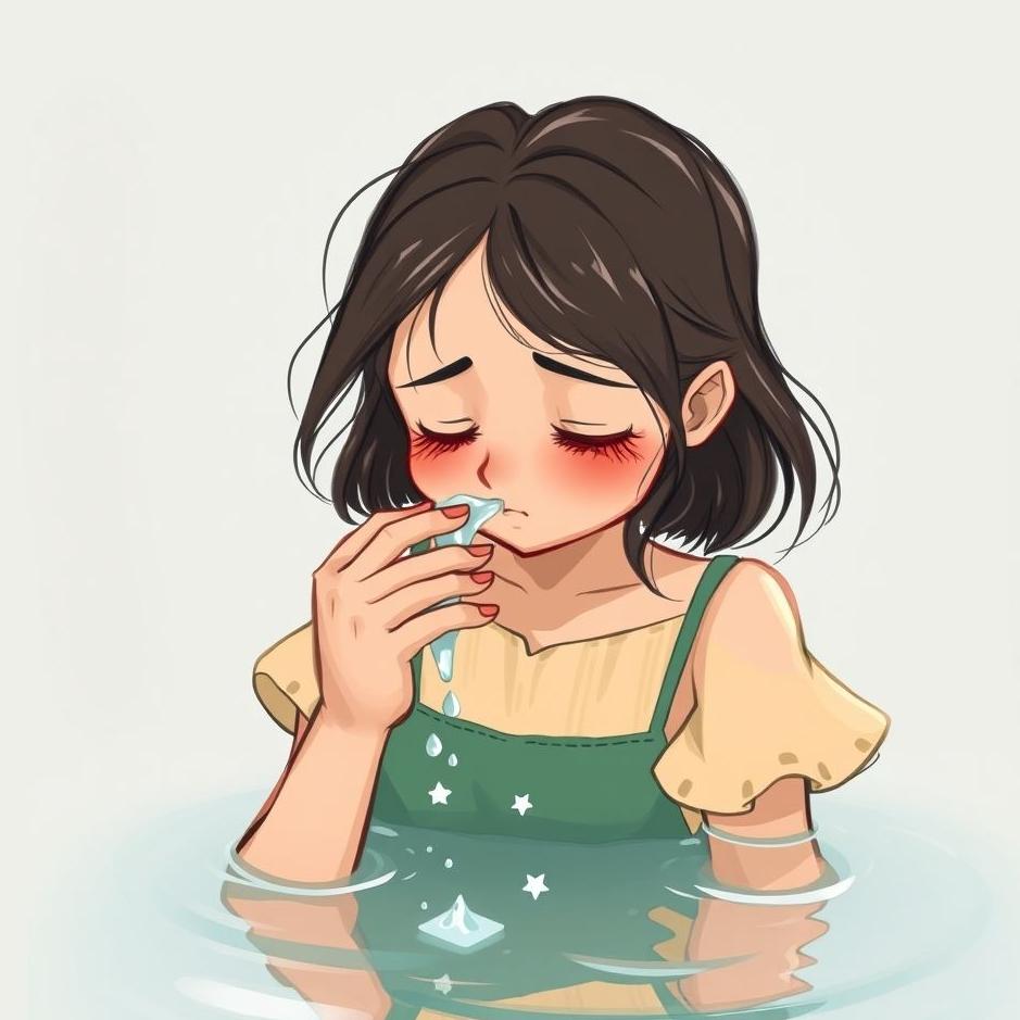 Dream : Running water through the nose 