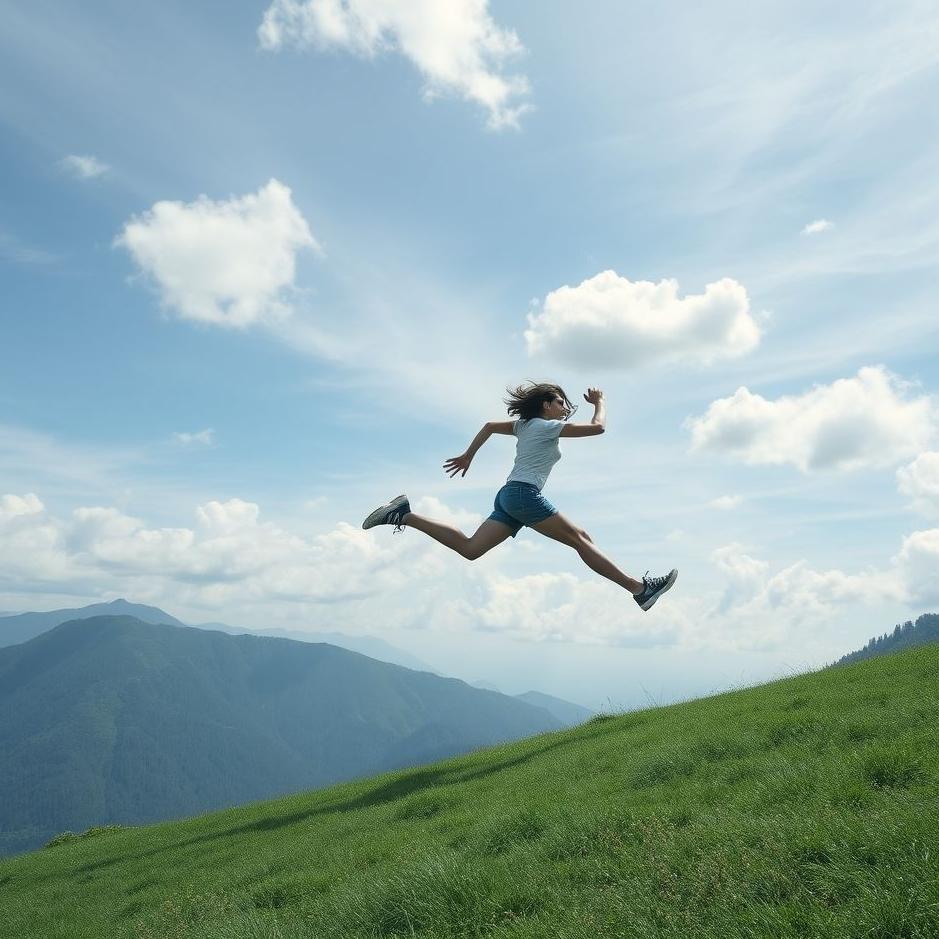 Dream Dictionary : Running while jumping in a dream