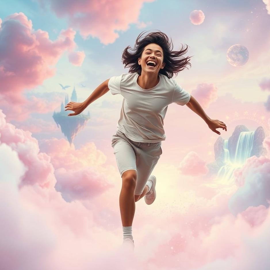 Dream : Running while laughing in a dream