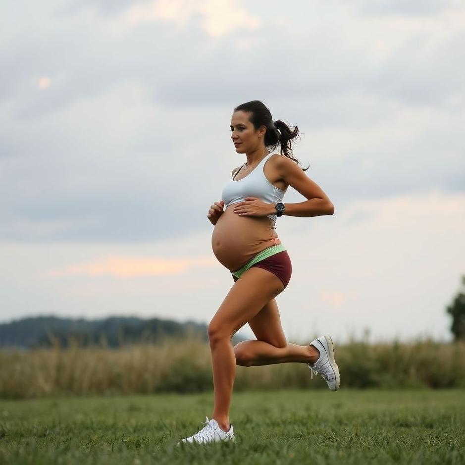 Dream : Running while pregnant in a dream