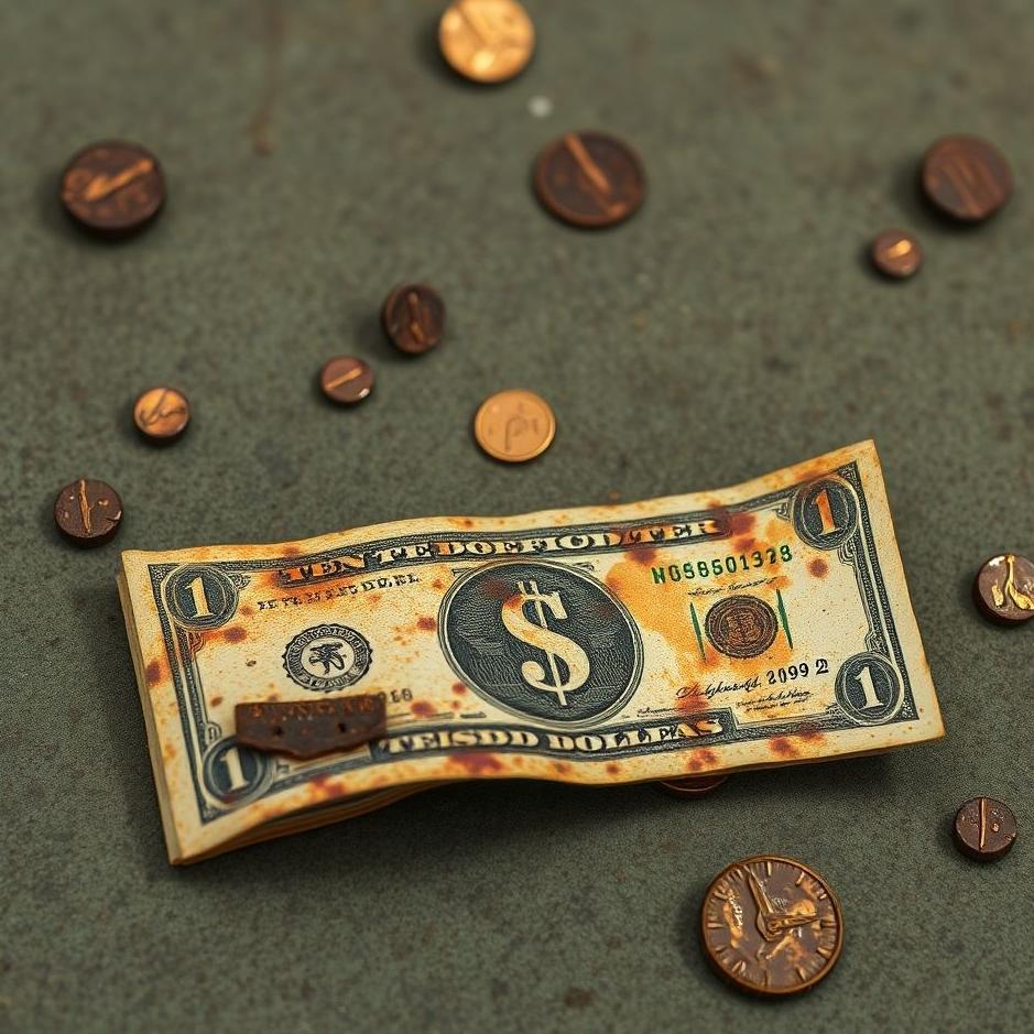 Dream : Rusted money in a dream