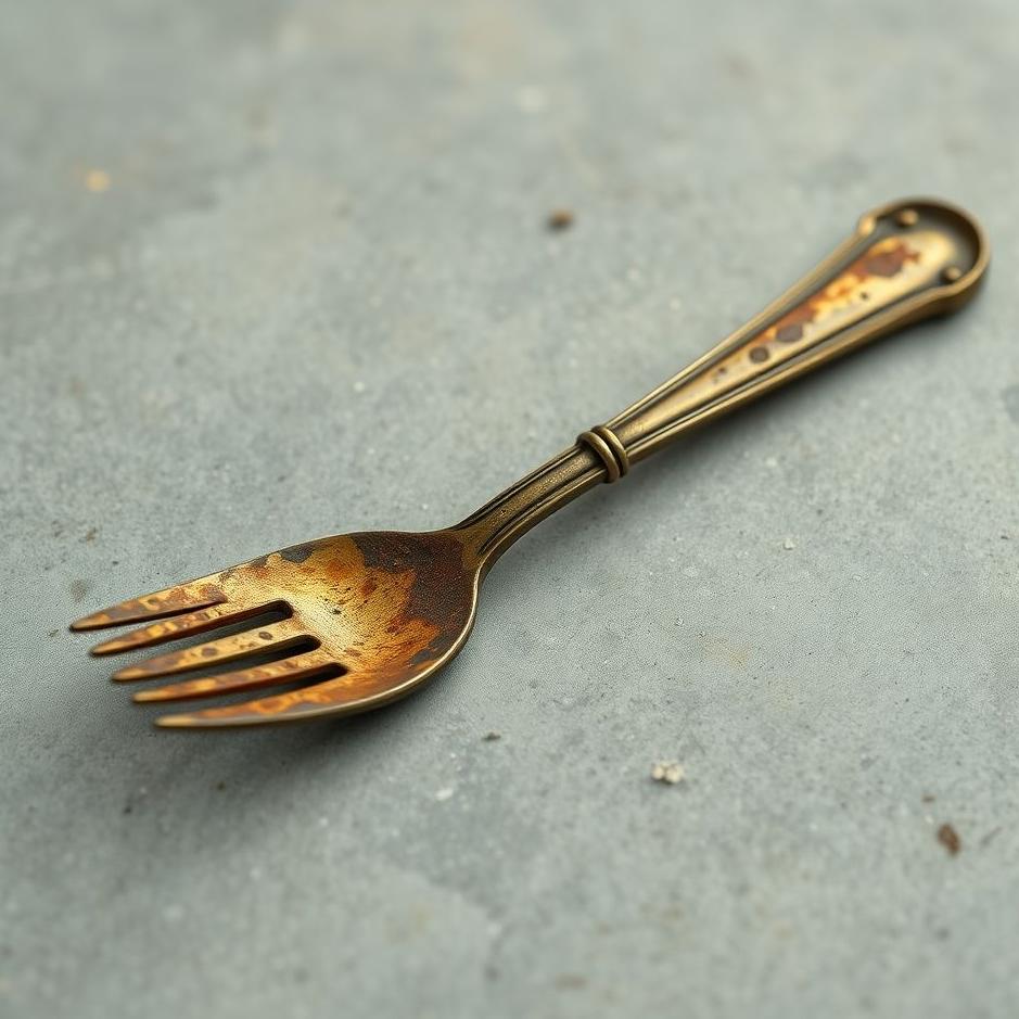 Dream : Rusty fork and spoon in a dream