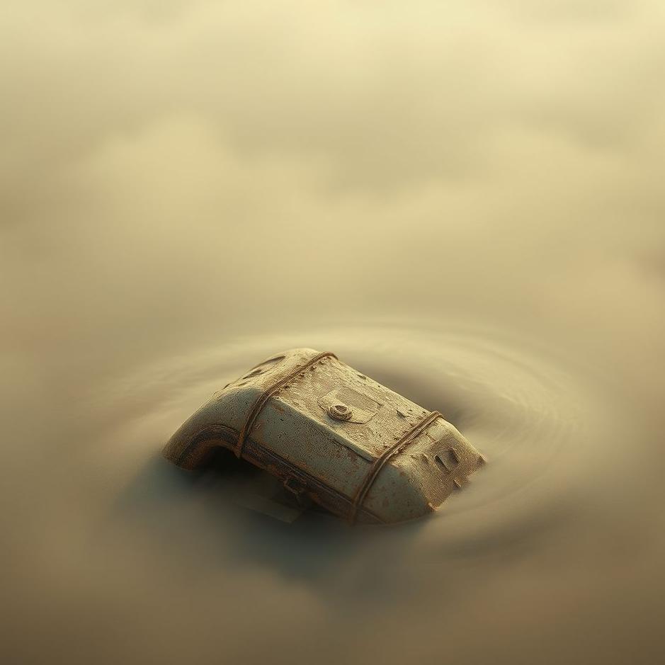 Dream : Rusty iron sinking in a dream