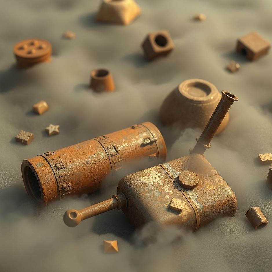 Dream : Rusty objects in a dream