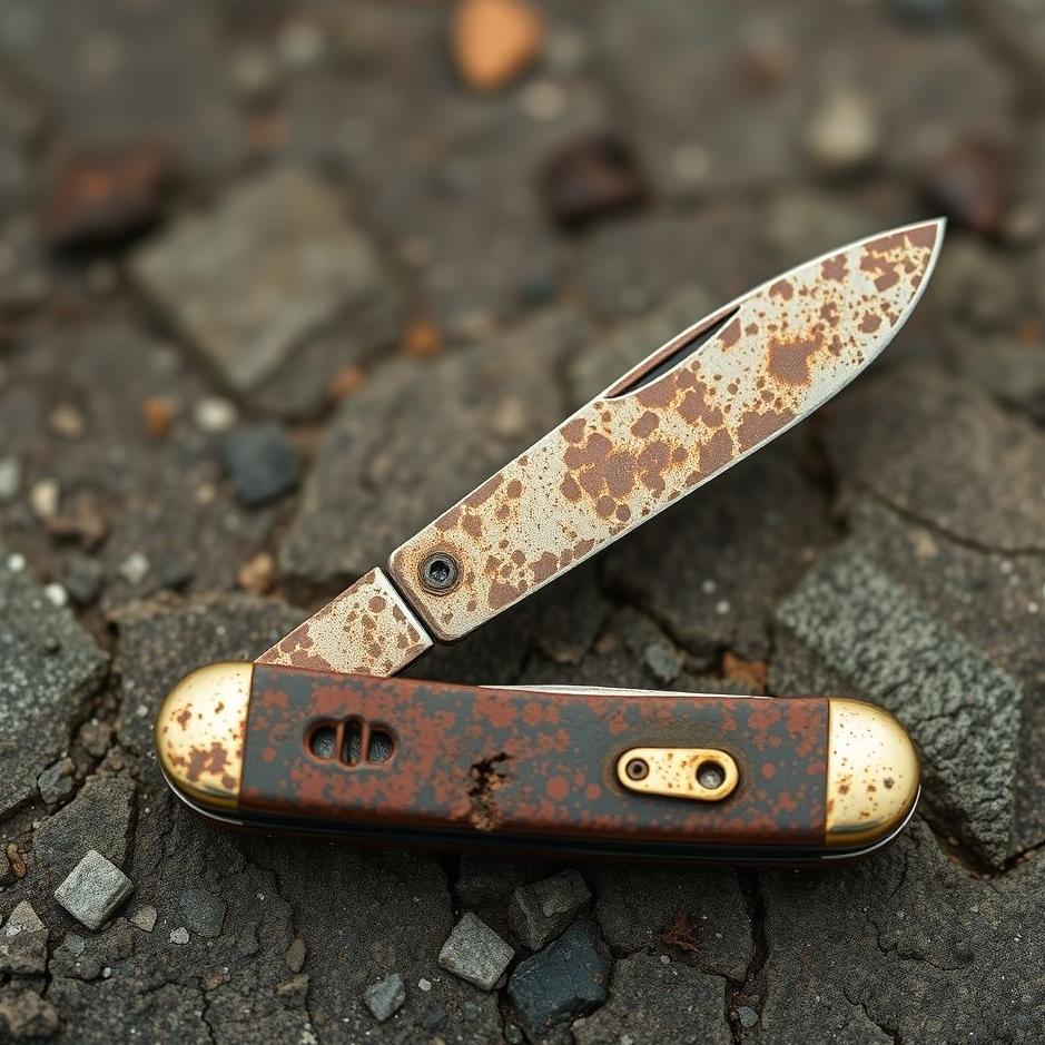 Dream : Rusty pocketknife in a dream
