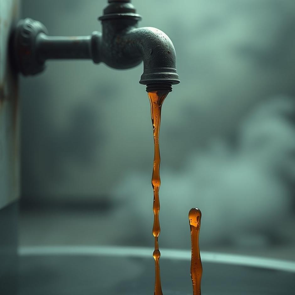 Dream : Rusty water flowing from the tap in a dream