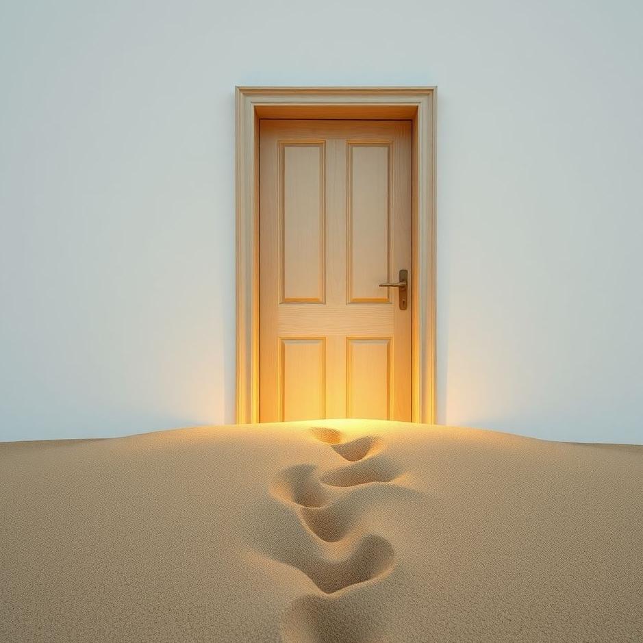 Dream : Sand in front of the door in a dream
