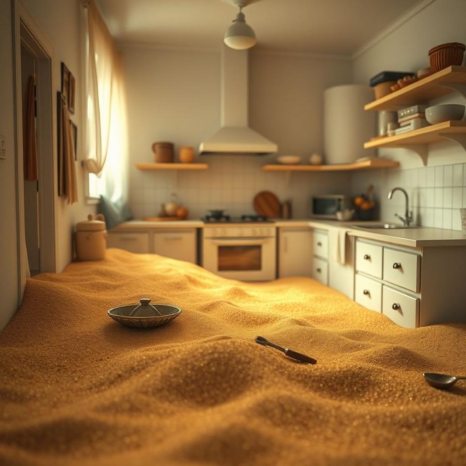 Dream : Sand in the kitchen in a dream