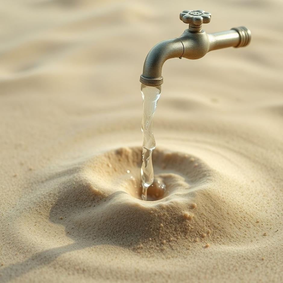 Dream : Sandy water flowing from the tap in a dream