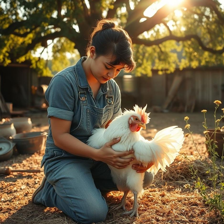 Dream : Saving a white chicken 
