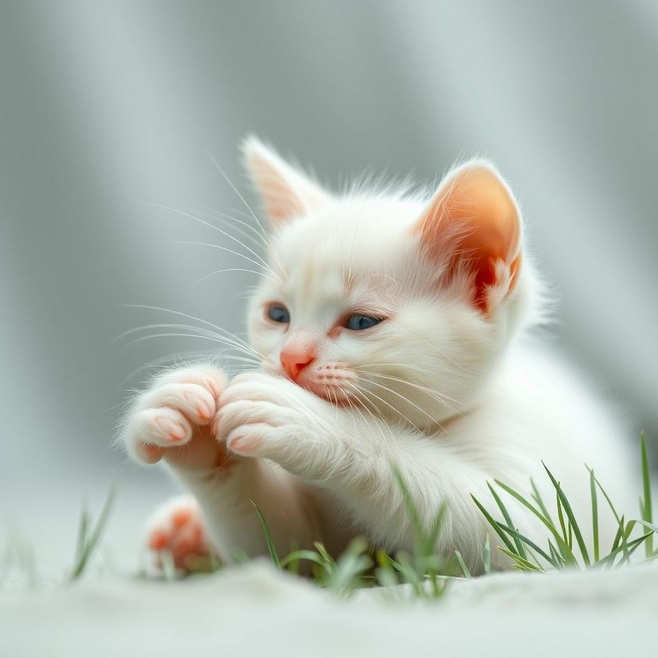 Dream : Saving a white kitten 