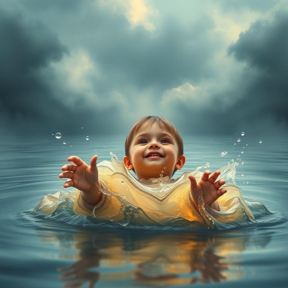 Dream : Saving your child from a flood in a dream
