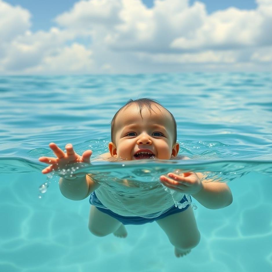 Dream : Saving your own child from drowning in a dream