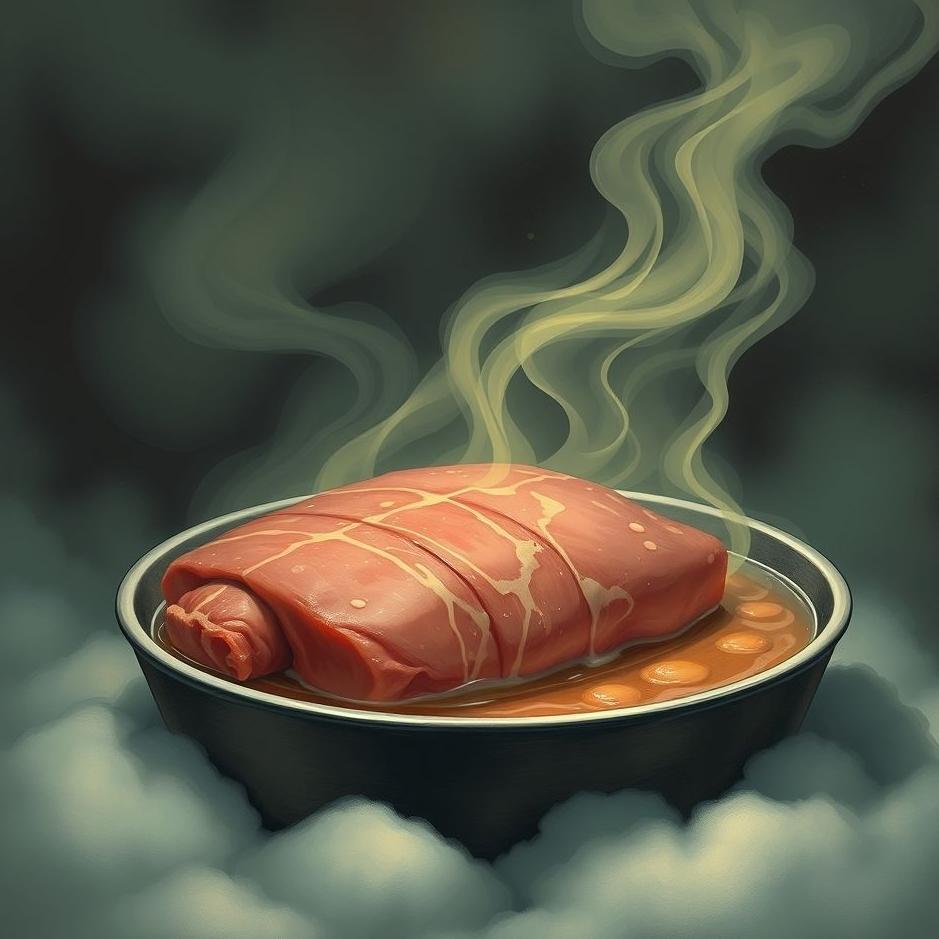 Dream : Scalded meat in a dream