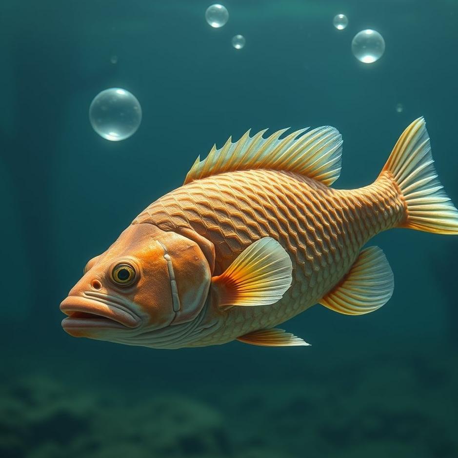 Dream : Scaly fish in a dream