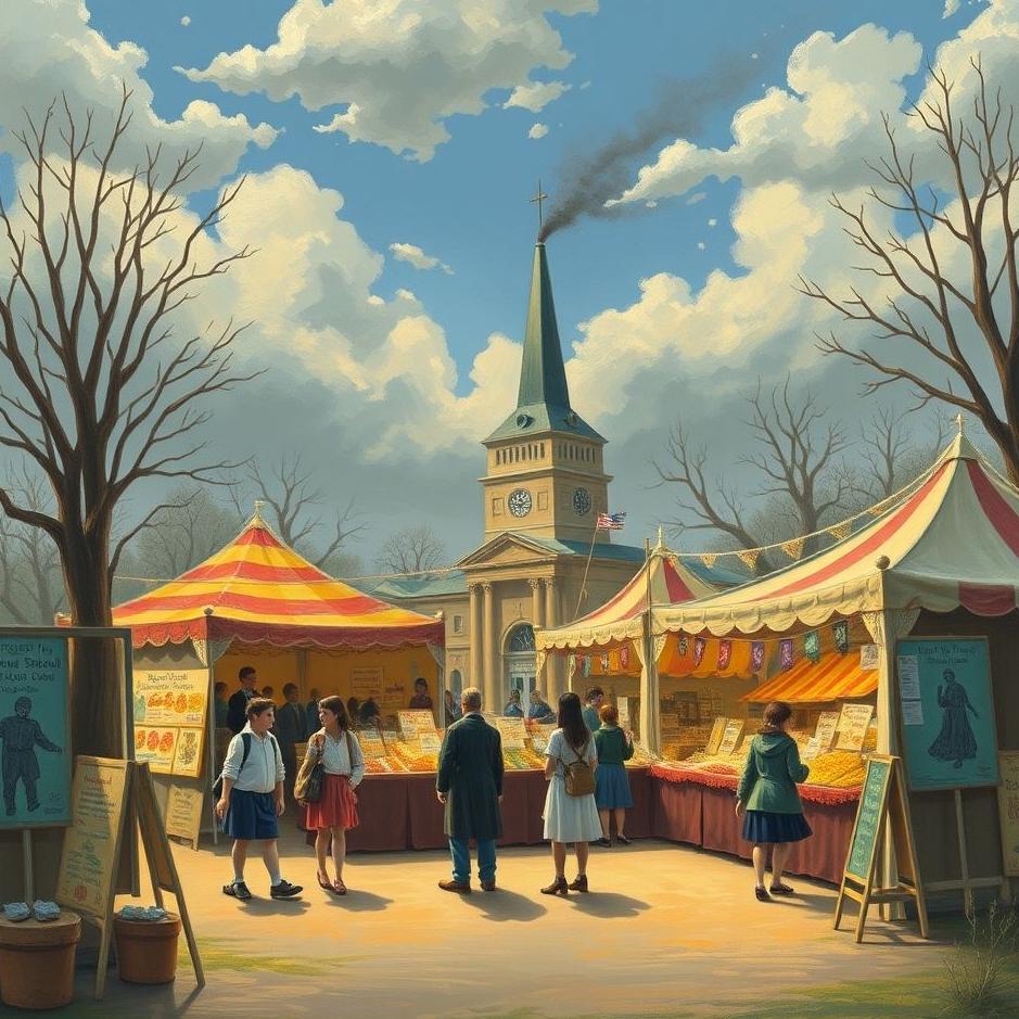 Dream : School bazaar in a dream