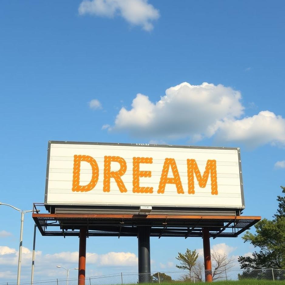 Dream : School billboard in a dream