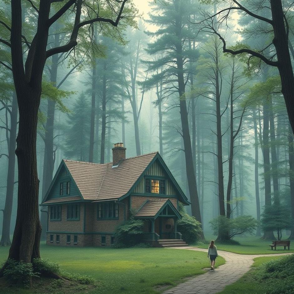 Dream : School in the forest in a dream