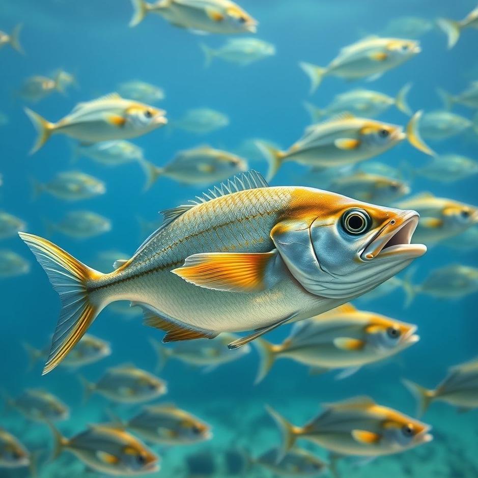 Dream : School of bonito fish in a dream