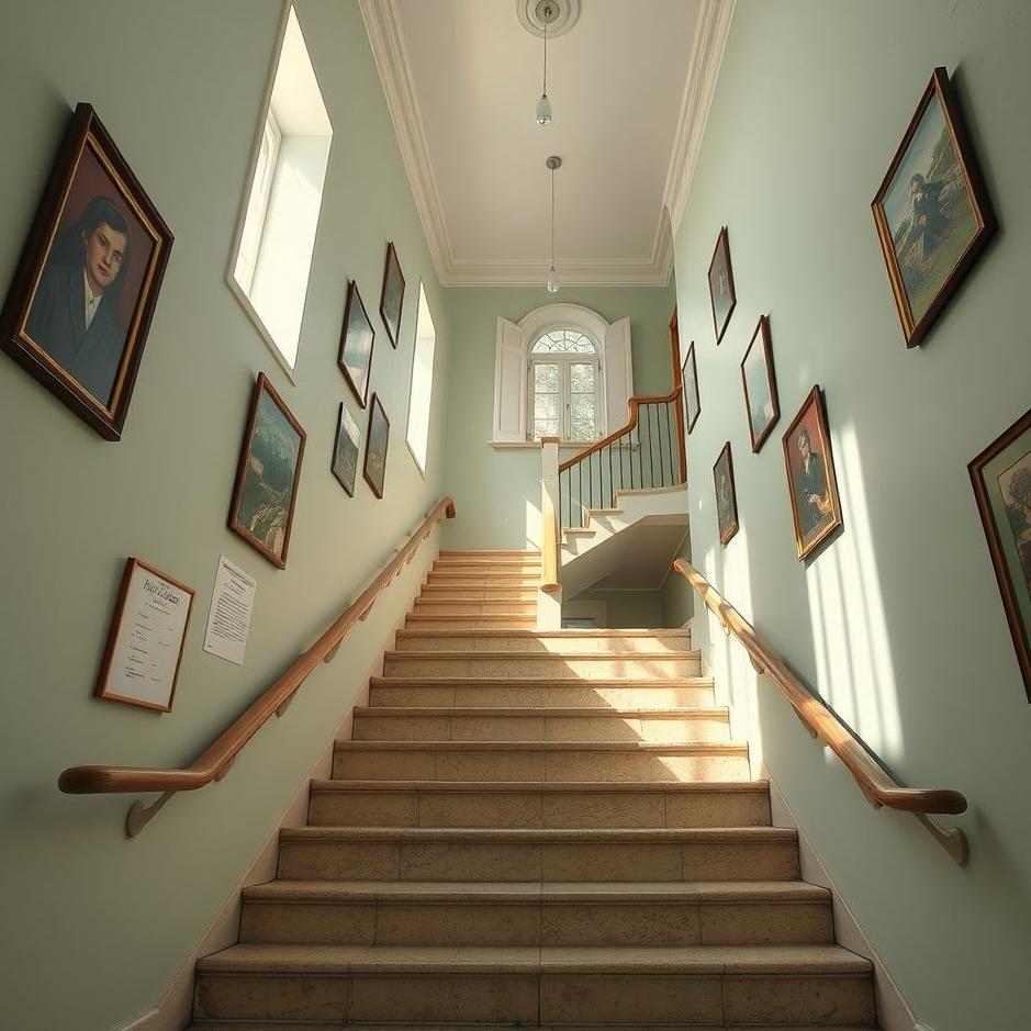 Dream : School staircase in a dream