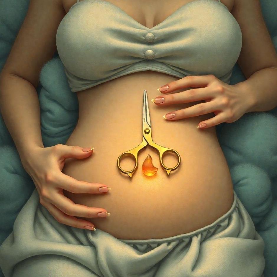 Dream : Scissors on your belly in a dream