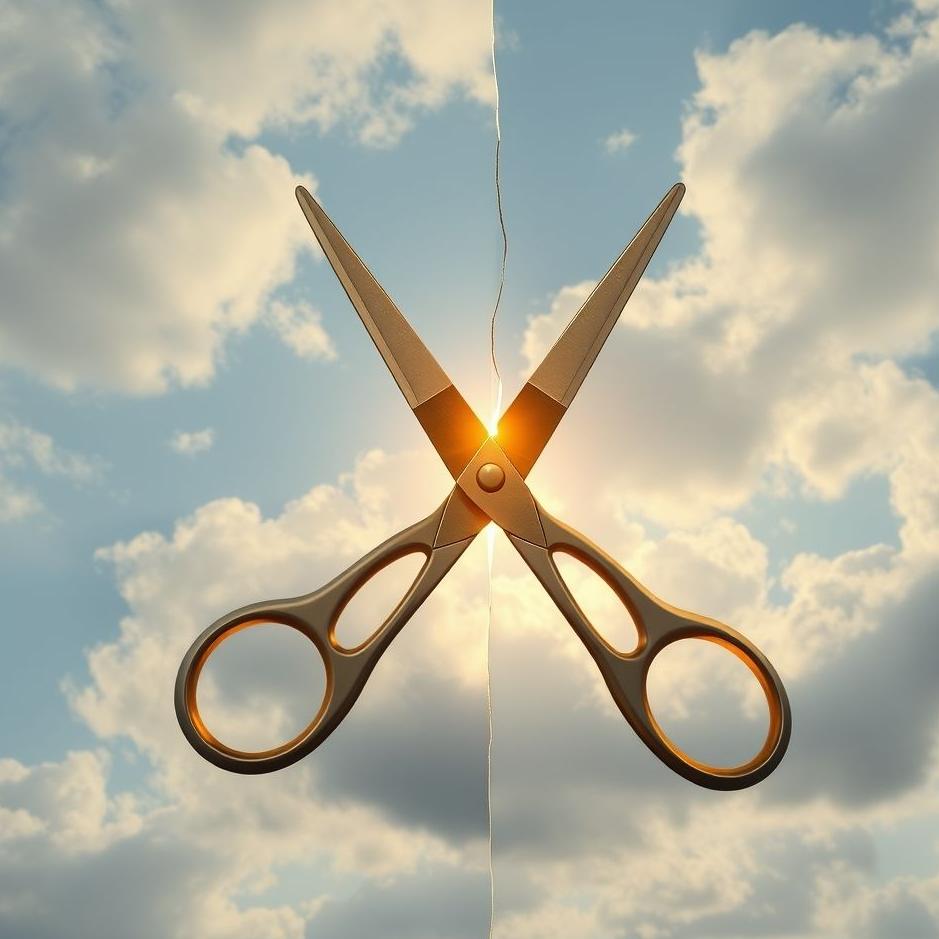 Dream : Scissors split in two in a dream