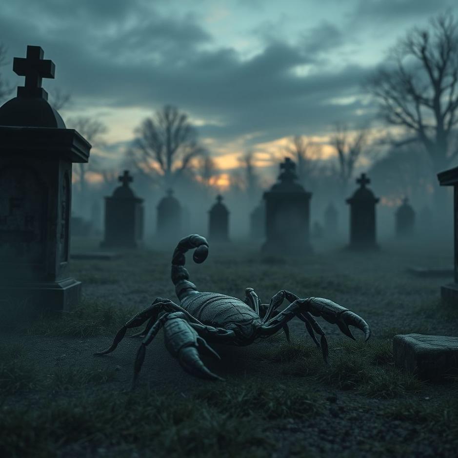 Dream : Scorpion in a cemetery in a dream