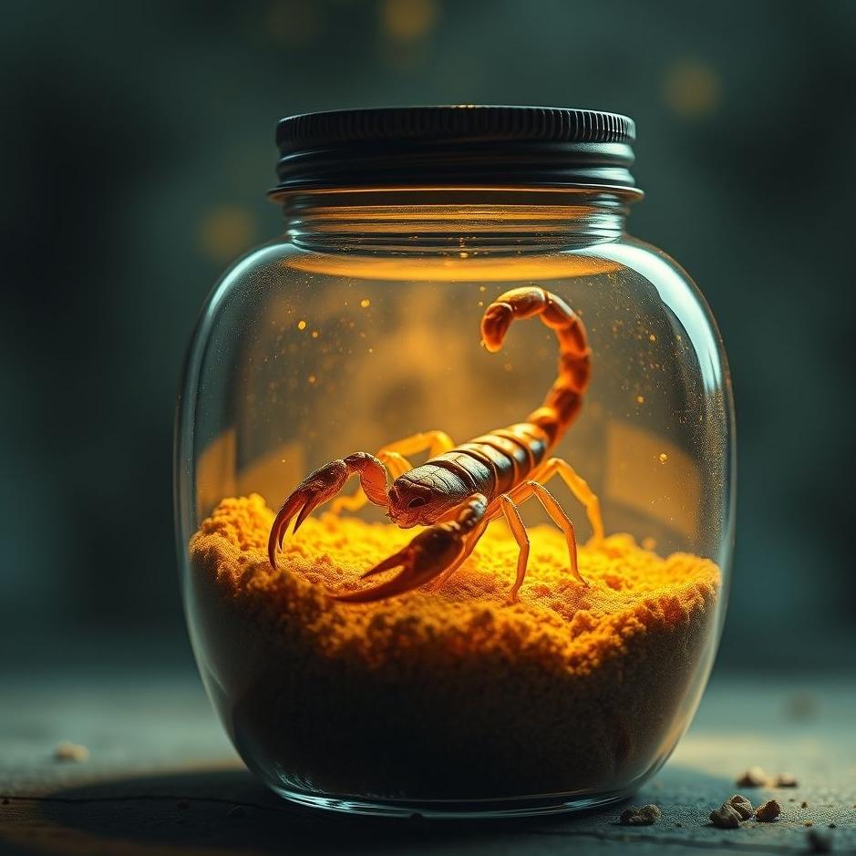 Dream : Scorpion in a jar in a dream