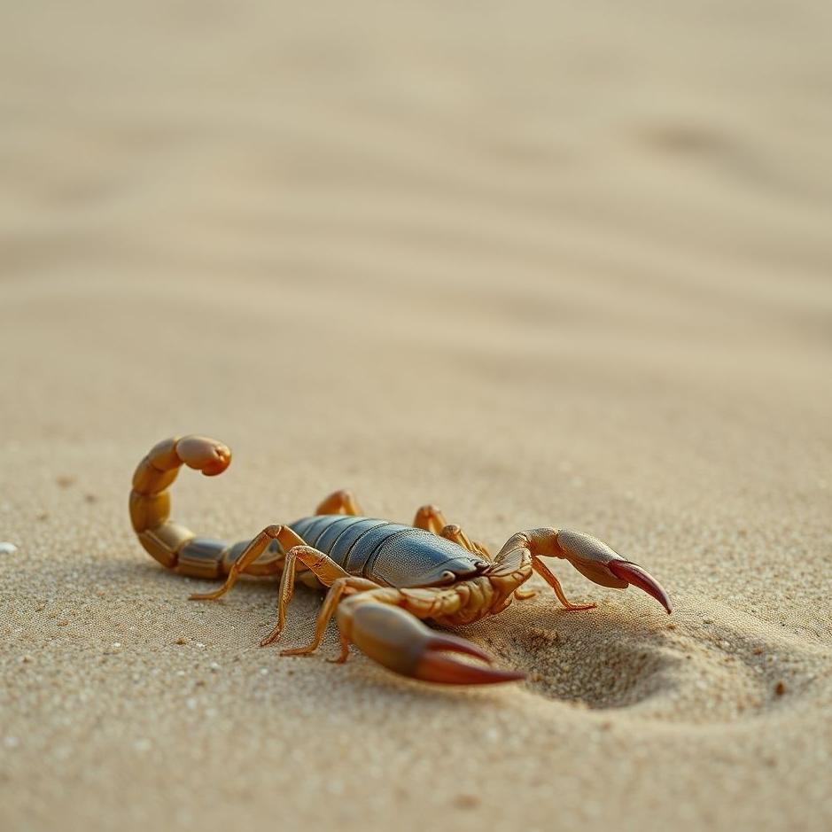 Dream : Scorpion in the sand in a dream